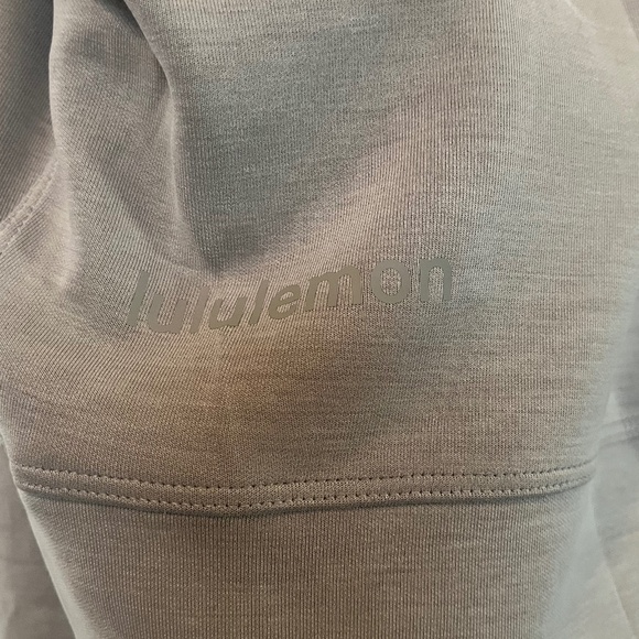 Lululemon Softstreme Perfectly Oversized Cropped Crew - Riverstone - Size 6 - Picture 6 of 7